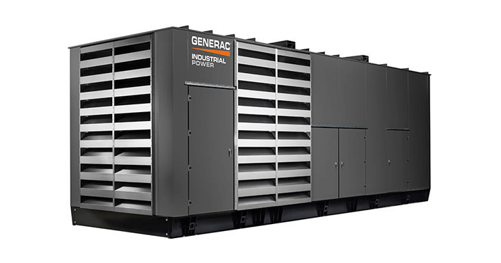 Generac Industrial Power Diesel generator on white background.